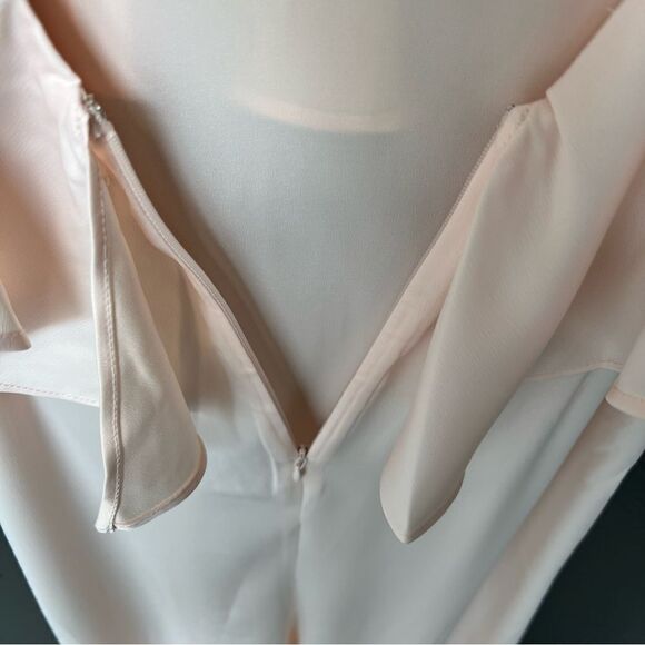 REVOLVE, LPA V Neck Ruffle Gown in Champagne - Picture 10 of 16